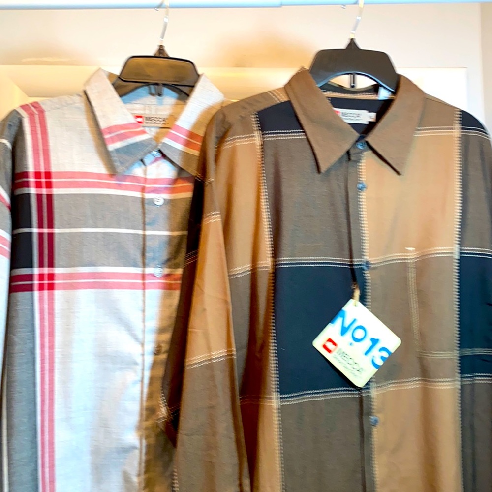 Pair MECCA Long Sleeve Shirts Size XL NWT